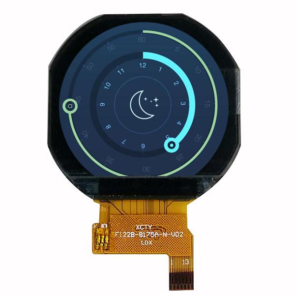 Small Circular LCD Display , Round LCD Module Spi MCU Interface 1.22 Inch 4