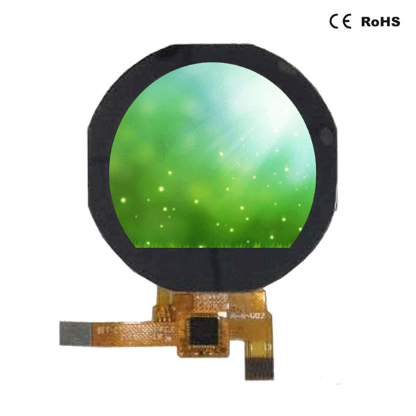 Small Circular LCD Display , Round LCD Module Spi MCU Interface 1.22 Inch 7