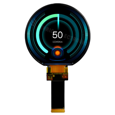 2 Wheeler Automotive TFT LCD 3.6 Inch 544x506 RGB Circular Display
