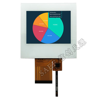 QVGA 3.5" PCAP TFT Display 320x240 Landscape RGB Touch Screen HX8238 54 Pin