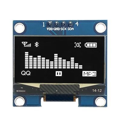 Passive Matrix 1.3 Inch I2C OLED Display 128x64 COG PCB 4 Pins
