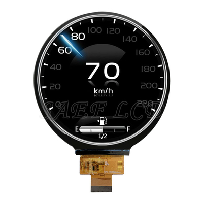 High Brightness 1000 Nits 4-Inch Round TFT LCD Display (720x720 Dots) with MIPI 4-Lane Interface
