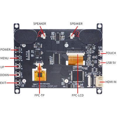HDMI Compatible With Raspberry Pi4 5 Inch TFT LCD Display 800x480 Dots With CTP