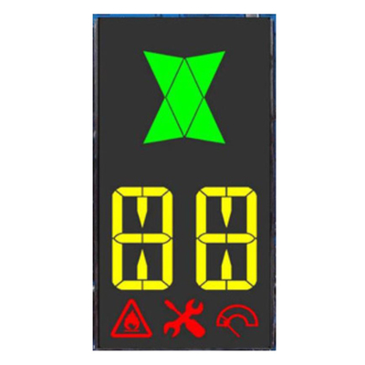 Customized 7-Segment LCD Display Ozone anion disinfection machine, fresh air controller, VA black background LCD