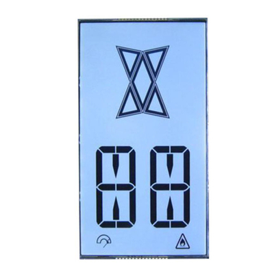 Customized 7-Segment LCD Display Ozone anion disinfection machine, fresh air controller, VA black background LCD