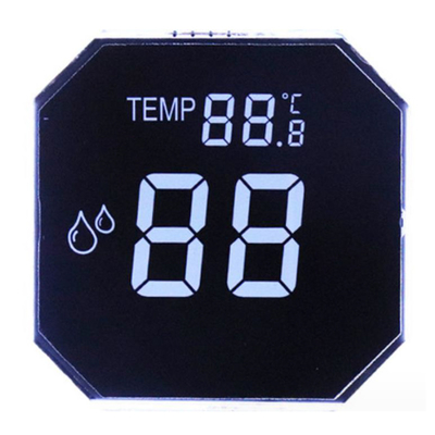 Customized 7-Segment LCD Display Ozone anion disinfection machine, fresh air controller, VA black background LCD