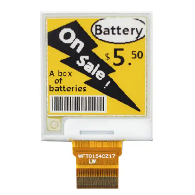 E-Paper Module Digital Display 1.54&quot; 3 Colors EPD 24 Pins ESL E-Ink 200*200 Dots SPI Interface Optics All Viewing Angles
