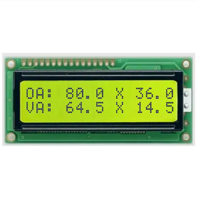 Custom LCD Panel, Monochrome Temperature Control Instrument Energy Storage Power LCD, STN Yellow Green Segment LCD