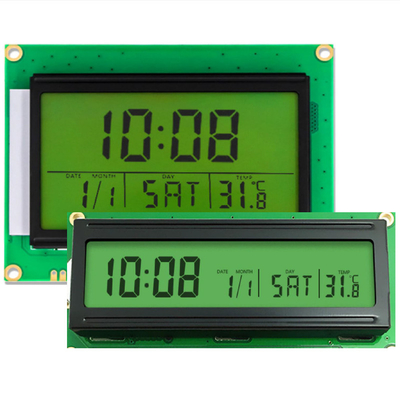 Custom LCD Panel, Monochrome Temperature Control Instrument Energy Storage Power LCD, STN Yellow Green Segment LCD