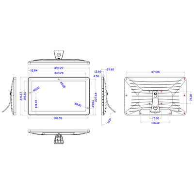 Wall Mount 15.6 Inch Android Touch All In One Pc 1920*1080 Ips Full Hd Touch Screen Digital Signage 350 cdm2 Brightness
