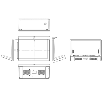 10.1 Inch Android Monitor1280*800 IPS Screen With Touch Capacitive With RK3128 Quad Core
