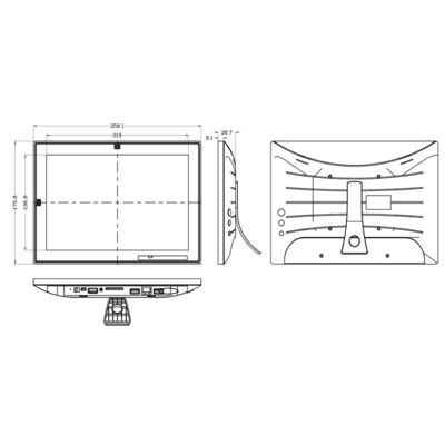Android Touch Screen Monitor 10.1 Inch With RJ45 Ethernet &amp; 3G/4G