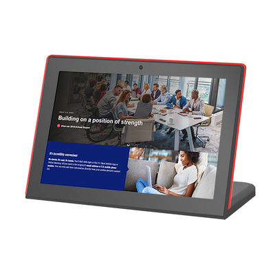 10.1 Inch Android Touch Screen Display 1280x800 L-Shaped Desktop with POE RJ45 Port