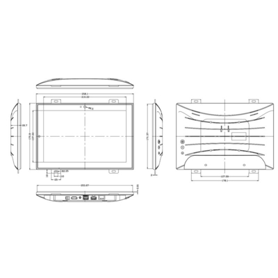 Wall Mounted 10.1Inch Android Touch Advertising Display All In One PC