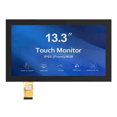 Capacitive Touchscreen IPS TFT LCD Screen 13.3 Inch FHD EDP Display