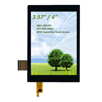PCAP TFT Display 4 Inch (3.97"), 4 Inch TFT LCD SPI+RGB Interface IPS Capacitive Touch Screen