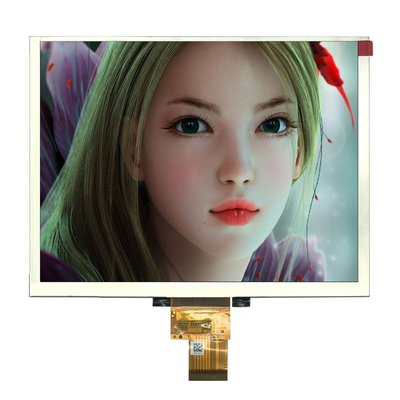 Hard Coating 8inch Industrial TFT Display 800x600 Dots 24-Bit RGB 50 Pins