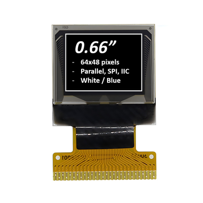0.66 Inch Graphic OLED Display Module 64x48 Pixels White/Blue Optional