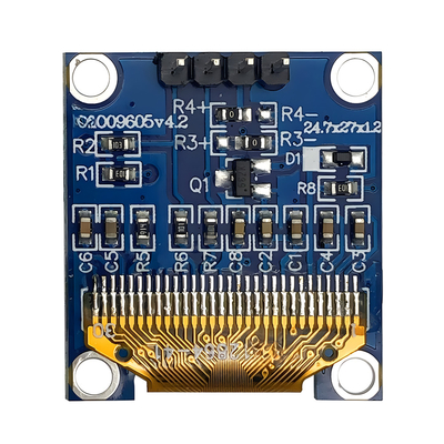 4 Header pin 0.96 Inch OLED Display Module 128x64 Pixel I2C Interface Yellow+Blue Color