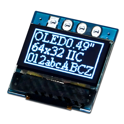 0.49 Inch Graphic OLED Display With 4 Header Pin SSD1315 Support I2C Interface