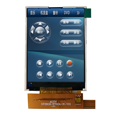 2.8 Inch TFT LCD Display Manufacturer China 240x320 Dots TN SPI Serial Interface