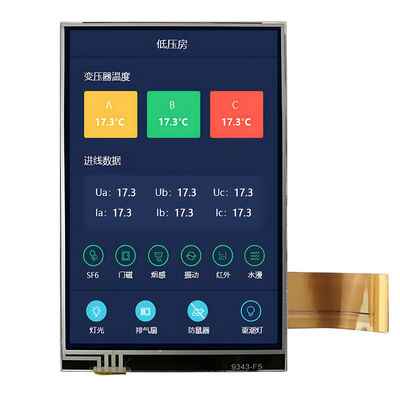 3.5-inch TFT LCD Display Module – 320x480 RGB, ILI9488 MCU Interface, Industrial Grade, Wide Temperature