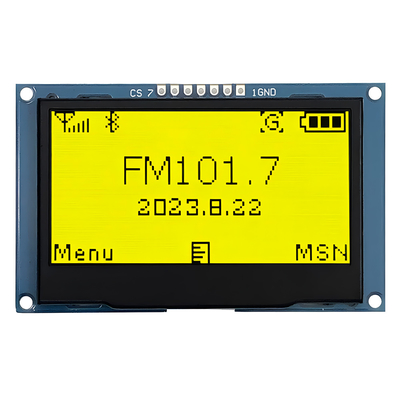 2.42-Inch Yellow OLED Display With 128x64 Resolution And 7-Pin SPI Interface