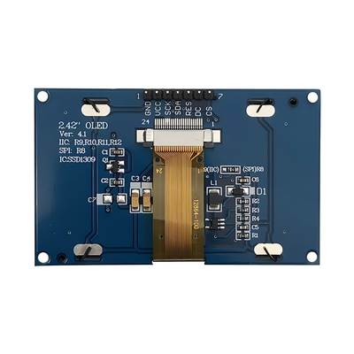 2.42-Inch Yellow OLED Display With 128x64 Resolution And 7-Pin SPI Interface
