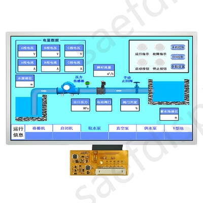 Outdoor High Brightness 1000nits 7 Inch TFT LCD Module 1024*600 LVDS Interface