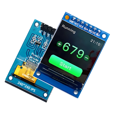 SPI Serial Interface 1.3-Inch IPS TFT LCD 240x240 Dot With 7 Header Pins PCB