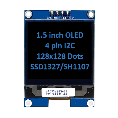 1.5 Inch OLED Module - 128x128 Monochrome White &amp; Blue for IoT