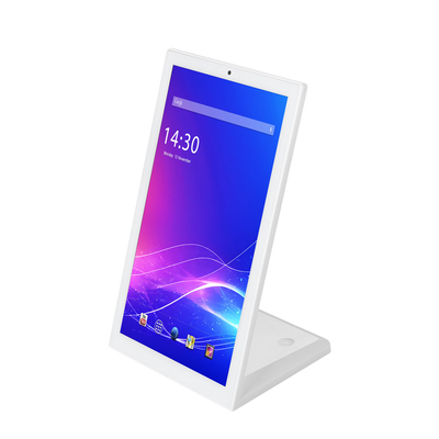 L Shaped Desktop Touch Screen Monitor RK3566 Android 11OS Tablet PC With wifi POE LED Light Bar