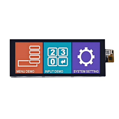 High Brightness Capacitive Touch TFT 6.86 Inch 400x1280 Dots FL7707 Driver MIPI Interface