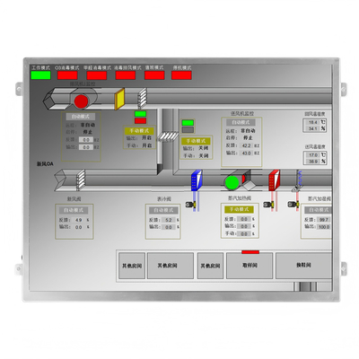 High Brightness 10.4-Inch IPS TFT LCD Display 800 Nits 1024x768 Resolution LVDS Interface