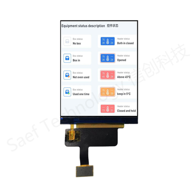 1000nits 2.8" Sunlight Viewable TFT LCD Display - 480x640 RGB Industrial Display Module
