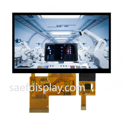 4.3" Industrial TFT LCD IPS Display 480x272 with Capacitive Touch