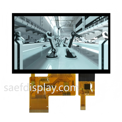 4.3" Industrial TFT LCD IPS Display 480x272 with Capacitive Touch
