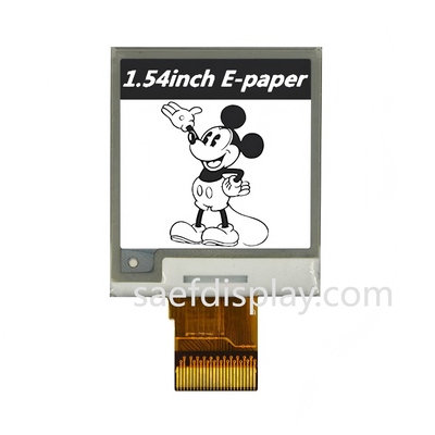 1.54" E-ink Display 200x200 Monochrome SPI Industrial Temp
