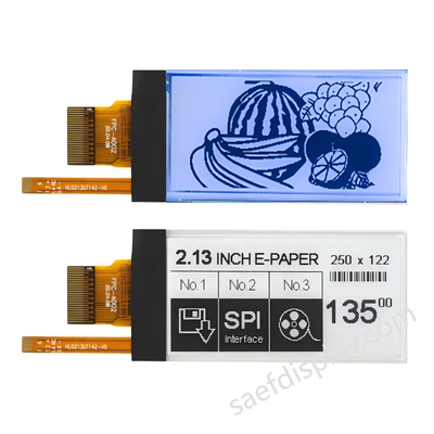 2.13 Inch E-ink Display with Frontlight and 0.3s Partial Refresh