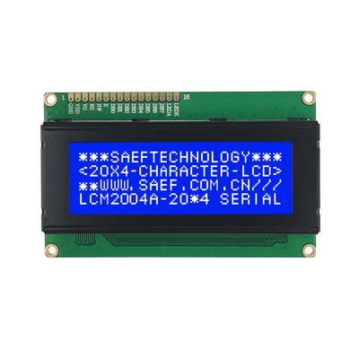 SFBM2004HX-A-Y 20x4 Character LCD Display Module 3V STN Yellow/Green SPLC780D Compatible Contrast Adjustment VO Pin Easy Tuning