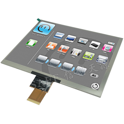 LVDS Interface 8" Inch IPS TFT LCD Module 1024x768 Resolution Full Viewing Angle