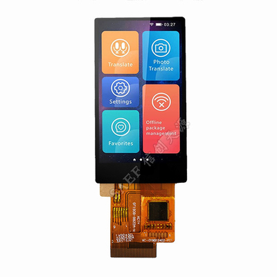 1.9&quot; IPS CTP TFT LCD Display With SPI/RGB Interface, 350cd/M2 1.9&quot; inch TFT For Embedded Systems And Consumer Products