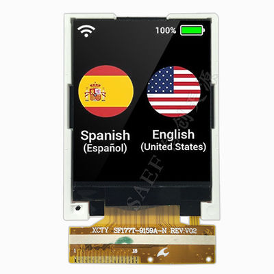 1.77-inch TFT LCD with 4-Wire Resistive Touch Screen | 128x160 SPI Interface | ILI9163C Driver | Compact Embedded Display