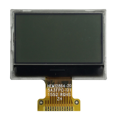 FSTN Positive 128x64 LCD Graphic Display COG 3.3V SPI Interface With White Backlight