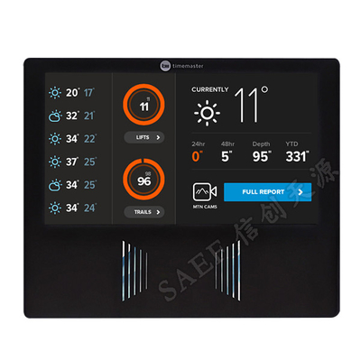 1024x600 Dots 7 Inch TFT Touch Screen , PCAP Touch Panel Full Viewing Angle