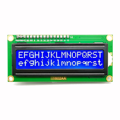 I2C Interface 16x2 Character LCD Display Blue 5V 4 Pins Number