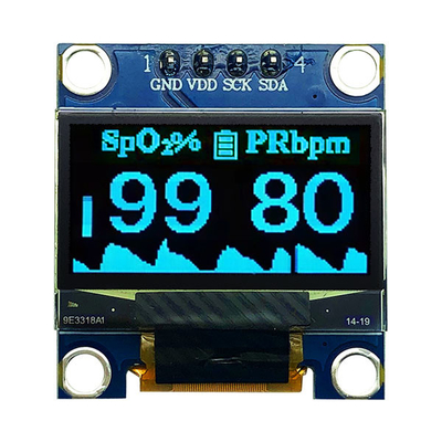 0.96 Inch OLED Module 12864 COG PCB 4 Pins SPI I2C For Medical Device