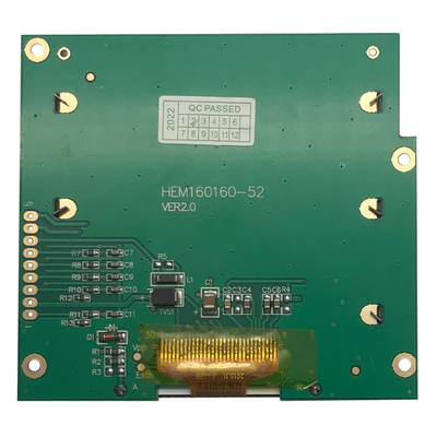 160x160 Graphic FSTN LCD Display Module Positive ST75161 3.3V VDD SPI Interface