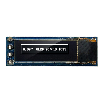 4 Pins 96x16 OLED Display Module 0.69 Inch  I2C IIC SSD1306 3V 5V Compatible