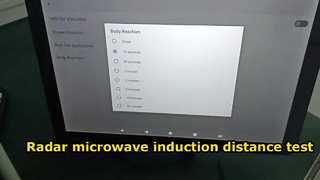 radar microwave induction distance test